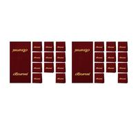 Mucshim Lot de 24 plaques de place réservées pour chaises, 22 réservées pour bancs d'église, espaces en tissu pour restaurant B