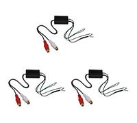 Mucshim Lot de 3 haut-parleurs vers 2 lignes de sortie - Marche/Arrêt, haut/bas pour audio de voiture