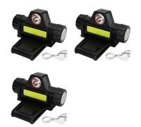 Mucshim Lot de 3 lampes de casque de soudage rechargeables - Lampe frontale polyvalente avec support - Fonction variateur automatique - Lumière de phare puissante