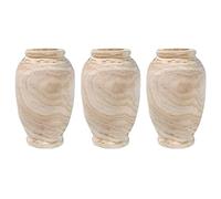 Mucshim Lot de 3 vases décoratifs pour salon, table, marchandises massives, fleurs et bouteilles, décoration de maison