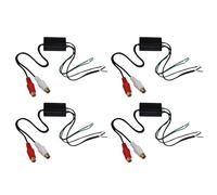 Mucshim Lot de 4 haut-parleurs vers 2 lignes de sortie - On/Off - Haut/bas - Pour audio de voiture