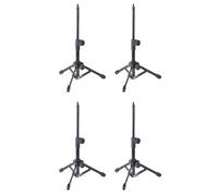 Mucshim Lot de 4 mini supports de microphone avec filetage 1/4 pour réunions, conférences, discours et