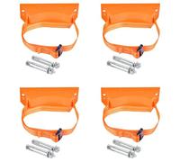 Mucshim Lot de 4 supports de cylindre de gaz - En ABS - Pour camping-car, camping-car, caravane, orange