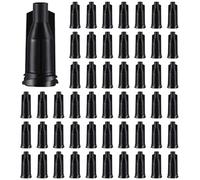 Mucshim Lot de 750 capuchons de pointe Luer-Lock noirs pour aiguilles de dosage, bouchons pour pointe coulissante