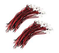 Mucshim Lot de 80 connecteurs mâles Micro Jst Ph 1.25 avec 2 broches avec câbles métalliques