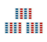 Mucshim Lunettes 3D, 30 paires d'objectifs stéréo en papier rouge et bleu pour films Set de lunettes 3D en papier anaglyphe