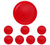 Mucshim Set de hockey à air rouge (8 pièces. Palet de hockey d'air de 63 mm)