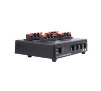 Mucshim SP-24 Mini sélecteur audio stéréo 2 en 4 sorties - Boîtier de commutation d'amplificateur - Répartiteur de haut-parleur - - Installation facile - Facile à utiliser