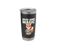 Mud And Magic Gardening Fox Coffee Citation Gobelet isotherme en acier inoxydable double paroi
