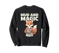 Mud and Magic Gardening Fox Coffee Citation Sweatshirt
