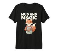 Mud and Magic Gardening Fox Coffee Citation T-Shirt Haut de Gamme
