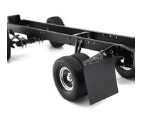 Mud Flaps Decoration Premium Durable Realist Design Protective Protective Medgrade Pièces pour 1/14 Échelle Remote Contrôle Tracteur Remorque Métal Black 13x9x2CM 2 SETS