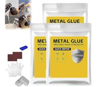 Mud Iron Adhesive- Plastic Steel Repair Mud Iron Glue Putty,Welding High-Strength Metal Repair Adhesive,Waterproof Heat Epoxy Resin Ab Casting Glue,for Wall Holes,Pipes and DIY Sealing (3, Gray)
