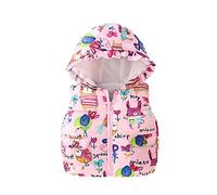 Mud Kingdom Gilet pour Vêtements D'extérieur pour Bébés Filles Fermez Animaux Rose 18-24 Mois