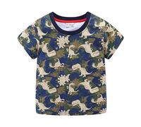Mud Kingdom Petit garçon Camouflage T-Shirt Manche Courte Vert 6 Ans
