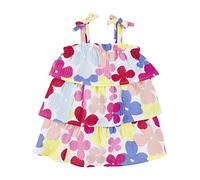 Mud Pie Baby Girls Floral Tiered Dress, Multi, 4T