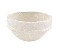 Mud Pie Bol en papier mâché Blanc Taille S 7,6 x 12,7 cm
