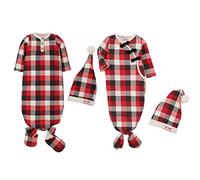 Mud Pie Buffalo Check Gown Cap Set of 2 (Boy)