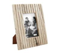 Mud Pie Cadre en marbre beige rayé de 12,7 x 17,8 cm ; 27,4 x 21,6 cm