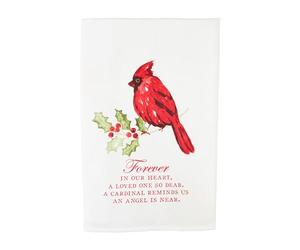 Mud Pie Cardinal Towel Forever 66 x 41 1/2 po