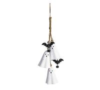Mud Pie Carillon éolien fantôme d'halloween, Terre Cuite, 43,2 cm