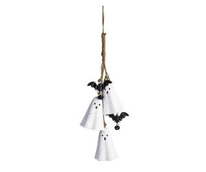 Mud Pie Carillon éolien fantôme d'halloween, Terre Cuite, 43,2 cm