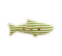 Mud Pie, Coussin de lac en Forme de Poisson Vert, 61 x 25,4 cm, 53,3 x 25,4 cm