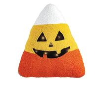 Mud Pie Coussin lumineux d'Halloween à DEL, jaune