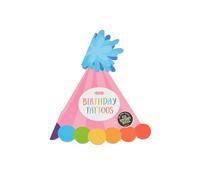Mud Pie Livre de tatouage d'anniversaire rose