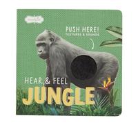 Mud Pie Livre pour enfants Jungle Hear and Feel ; 19,5 x 19,5 cm