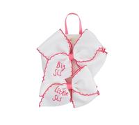 Mud Pie Nœuds blancs pour enfants, blanc, taille unique