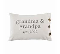 Mud Pie, Oreiller Grandparents, Est. 2022, 30,5 x 20,3 cm