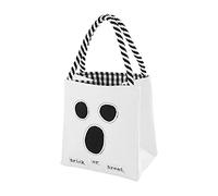 Mud Pie Sac à bonbons lumineux à LED pour enfants - Pour Halloween - Fantôme