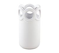 Mud Pie Vase festonné Blanc, Taille M, 14 x 7 cm