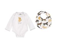Mud Pie Yellow Lab Crawler & Bib Set