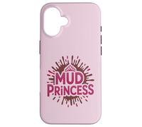 Mud Princess Run Mudda Queen Mudder Sistas Kids Sister Coque pour iPhone 16