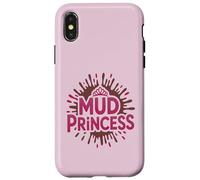 Mud Princess Run Mudda Queen Mudder Sistas Kids Sister Coque pour iPhone X/XS
