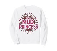 Mud Princess Run Mudda Queen Mudder Sistas Kids Sister Sweatshirt