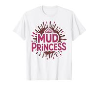 Mud Princess Run Mudda Queen Mudder Sistas Kids Sister T-Shirt
