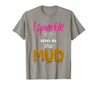 Mud Run Princess I Sparkle Even in Mud Team Girls ATV Cadeau T-Shirt, Homme, Ardoise, S
