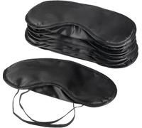 Mudder 10 Pièces Masque de Sommeil avec Tampon de Nez, Noir | Masque pour les Yeux avec Protection Complète, Confortable avec Tampon de Nez Doux pour Voyage et Repos