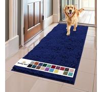 Muddy Mat® AS-SEEN-ON-TV Paillasson pour chien et animal domestique en microfibre très absorbant, antidérapant, épais et lavable, chenille douce pour cuisine, salle de bain, chambre à coucher et