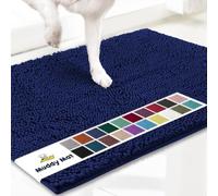 Muddy Mat AS-SEEN-ON-TV Tapis de porte pour chien et animal domestique en microfibre très absorbant, antidérapant, épais et lavable, chenille douce pour cuisine, salle de bain, chambre à coucher et