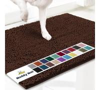 Muddy Mat® Shown on TV - Paillasson en microfibre super absorbant pour pattes boueuses, tapis antidérapant et lavable pour animal domestique, tapis d'entrée chenille à séchage rapide, lavable en