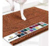 Muddy Mat® Shown on TV Tapis chenille en chenille super absorbant pour pieds boueux, antidérapant, lavable en machine, à séchage rapide, lavable en machine, pour l'intérieur et