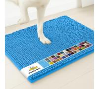 Muddy Mat® | Super Absorbent Door Mat Indoor, Microfiber Quick Dry Chenille Entryway Rug, Non-Slip Front Door Mat, Indoor Mats for Entryway, Machine Washable Pet Rug, Sky Blue 18"x28"