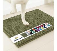 Muddy Mat® | Super Absorbent Door Mat Indoor, Microfiber Quick Dry Chenille Entryway Rug, Non-Slip Front Door Mat, Indoor Mats for Entryway, Machine Washable Pet Rug, Army Green 24"x36"