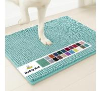 Muddy Mat® | Super Absorbent Door Mat Indoor, Microfiber Quick Dry Chenille Entryway Rug, Non-Slip Front Door Mat, Indoor Mats for Entryway, Machine Washable Pet Rug, Sea Green 24"x36"