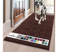 Muddy Mat® | Super Absorbent Door Mat Indoor, Microfiber Quick Dry Chenille Entryway Rug, Non-Slip Front Door Mat, Indoor Mats for Entryway, Machine Washable Pet Rug, Brown 36"x60"