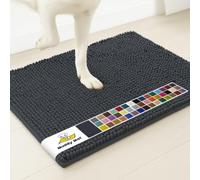 Muddy Mat® | Super Absorbent Door Mat Indoor, Microfiber Quick Dry Chenille Entryway Rug, Non-Slip Front Door Mat, Indoor Mats for Entryway, Machine Washable Pet Rug, Charcoal 18"x28"